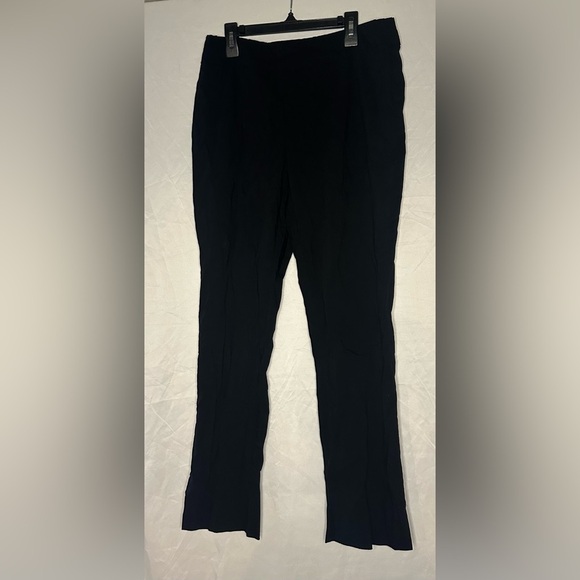 Marla Wynne Women’s Black Pants size 10 has Stylish split at ankle of pants - Picture 1 of 10